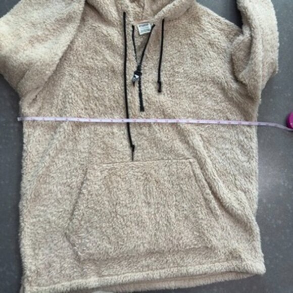 PINK by Victoria’s Secret Sherpa Quarter-Zip Hoodie – Size Small - Picture 10 of 11